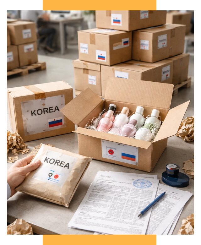 Доставка косметики из Кореи от 9243 р. под ключ | СетСервис-Крв