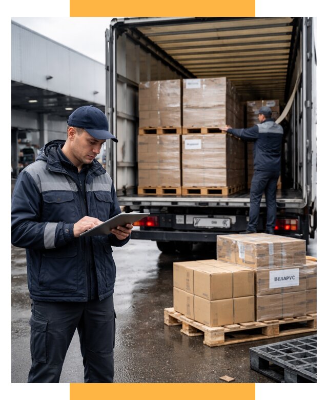 Доставка грузов из Беларуси от 16311 р. логистика СетСервис-Крв