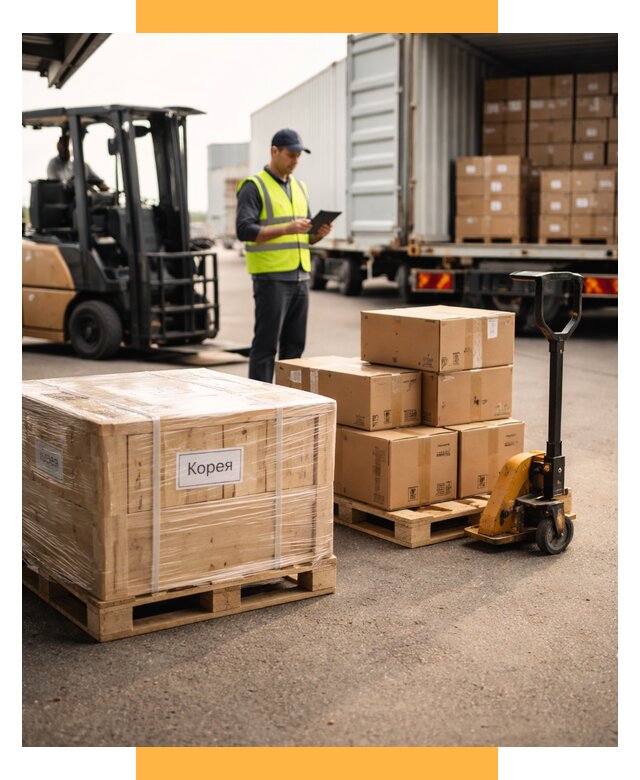 Доставка грузов в Корею из России от 38059 р. | СетСервис-Крв