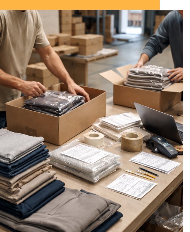 Перевозка одежды по миру от 8156 руб. с таможенным оформлением