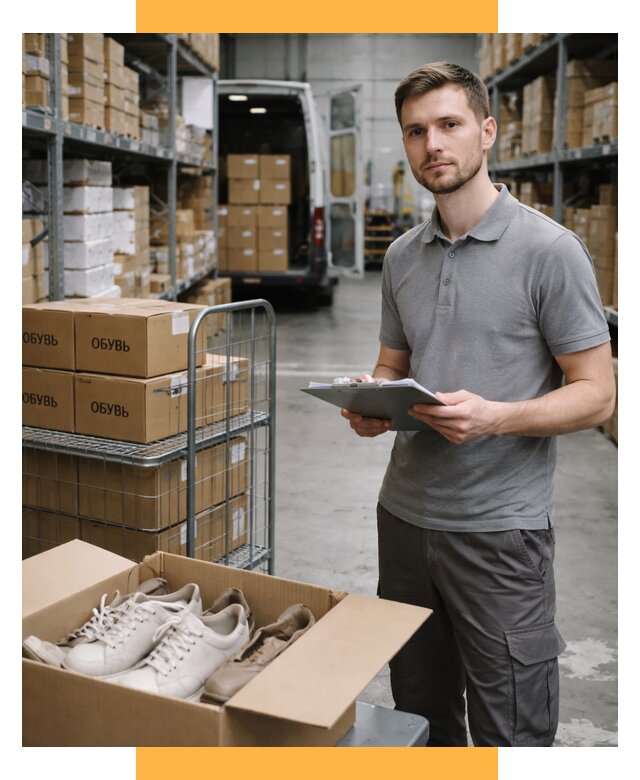 Доставка обуви из Китая и Турции от 4893 р. СетСервис-Крв