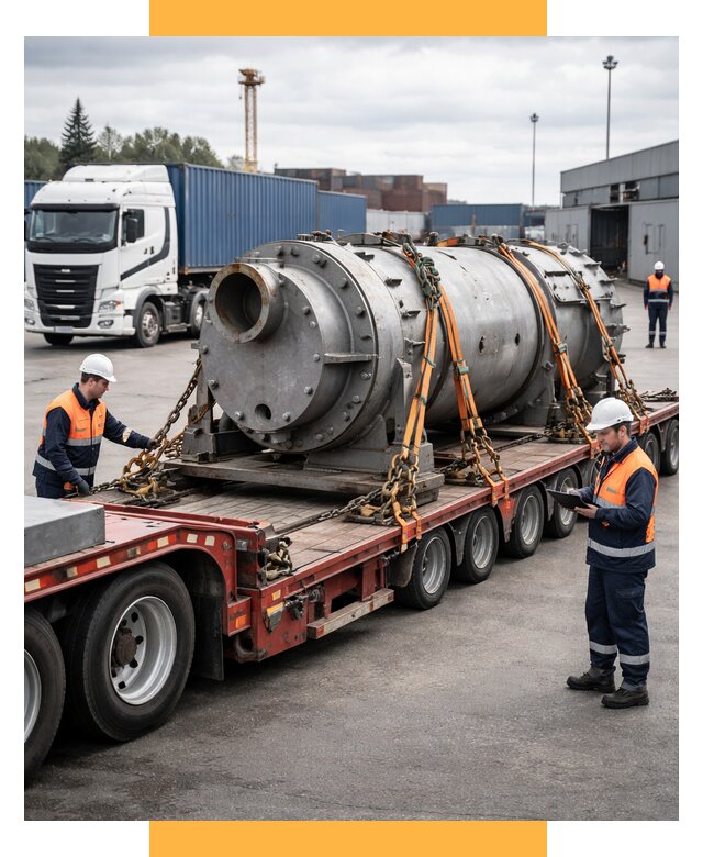 Перевозка тяжеловесных грузов под ключ от 163110 р. | СетСервис-Крв